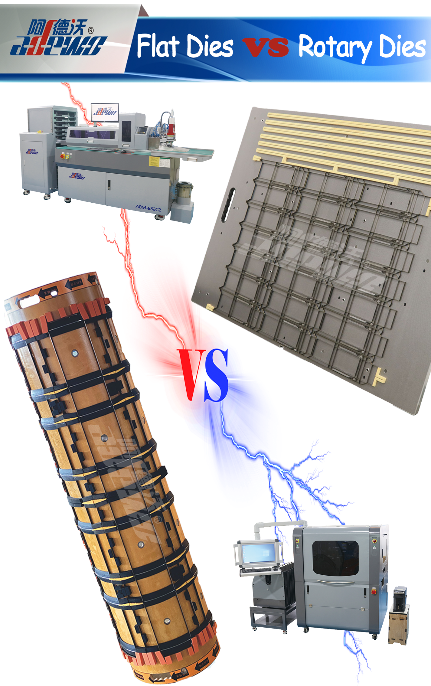 Ang rotary ay namatay kumpara sa flat namatay