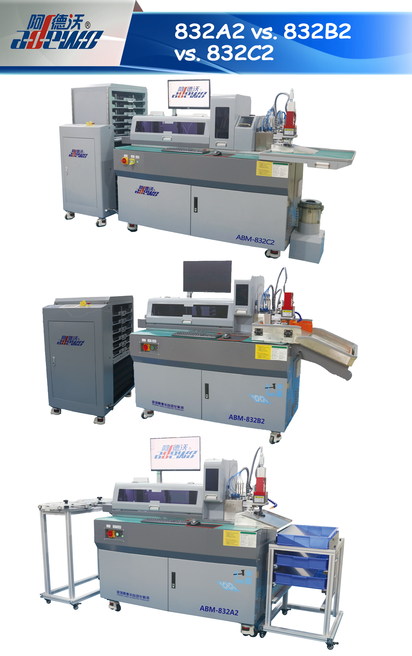 832A2 vs. 832B2 vs. 832C2-Bending Machine Paghahambing ng Function