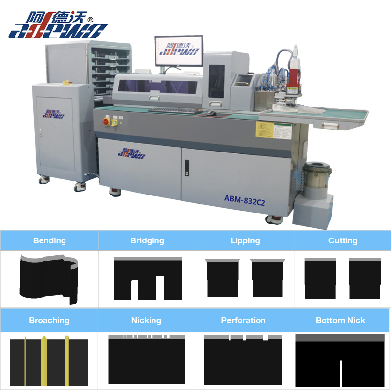 Multi-Functions Steel Rule Auto Bender Machine na may Bottom Notch